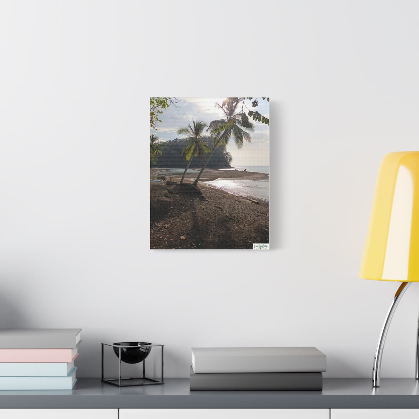 Tropical Palm Beach Canvas Wall Art — Matte Stretched 1.25"