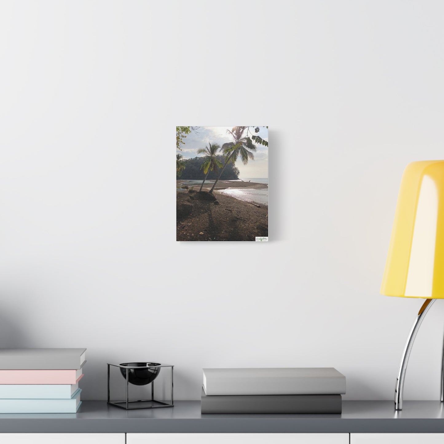 Tropical Palm Beach Canvas Wall Art — Matte Stretched 1.25"