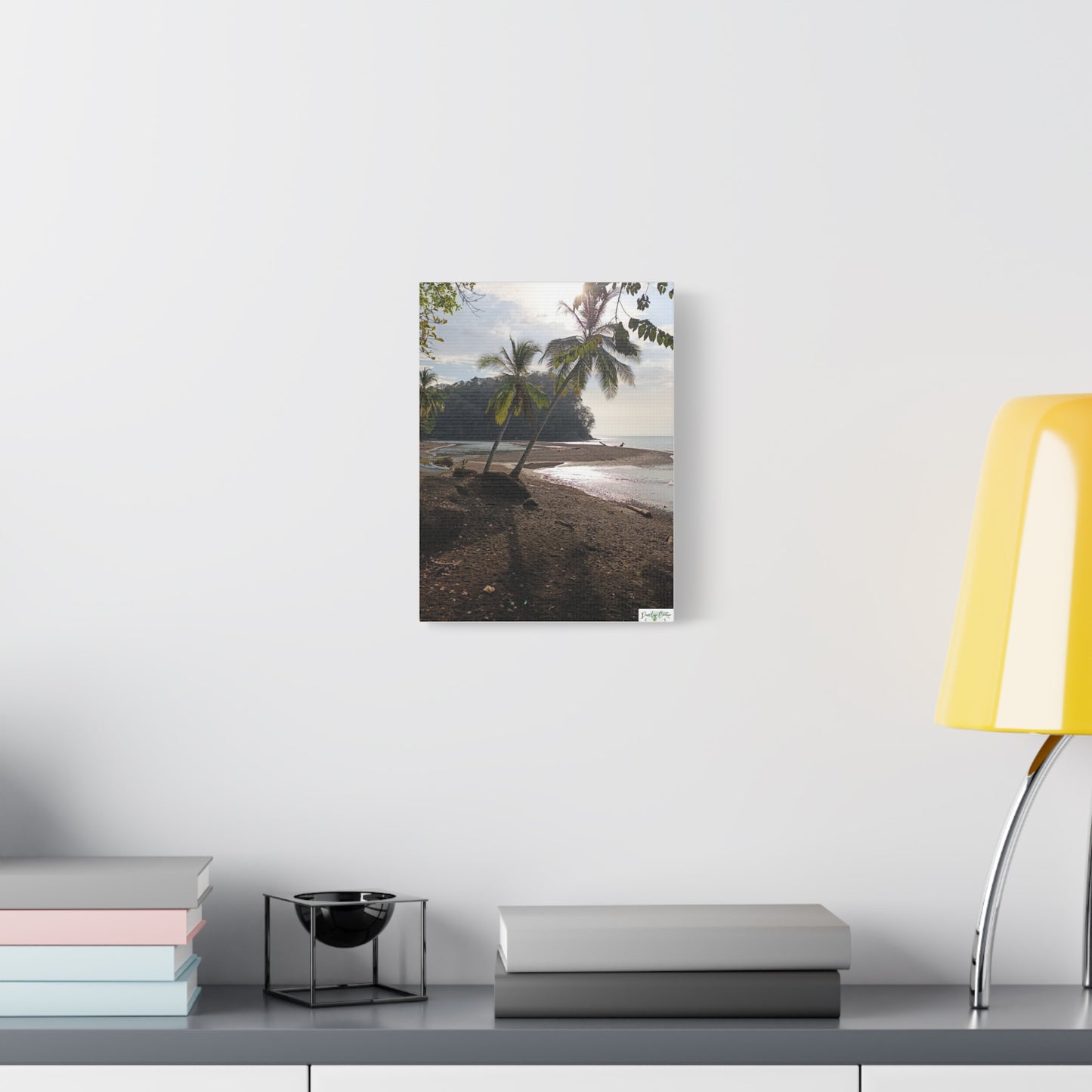 Tropical Palm Beach Canvas Wall Art — Matte Stretched 1.25"